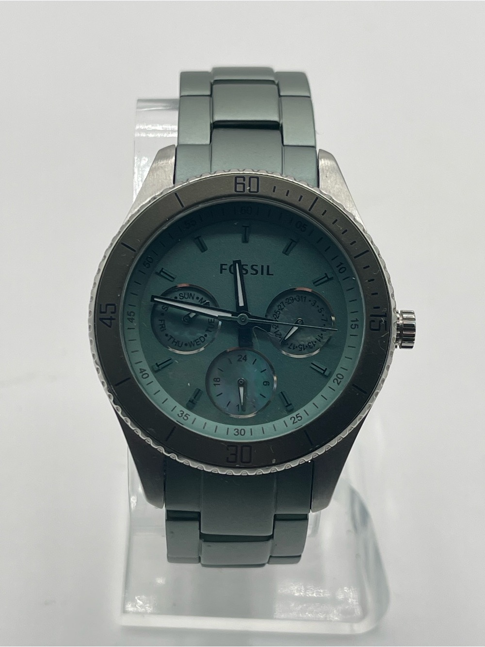 Fossil Stella Multi-Function
Aluminum Watch #ES3039
Sage Green Dial